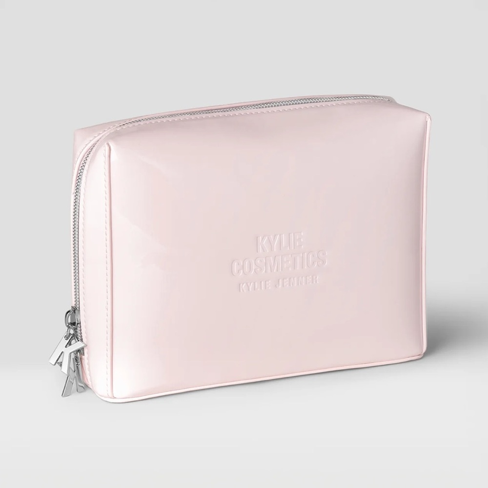 Pink Glossy Makeup Pouch